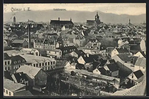 AK Colmar i. E., Totalansicht mit Kirche