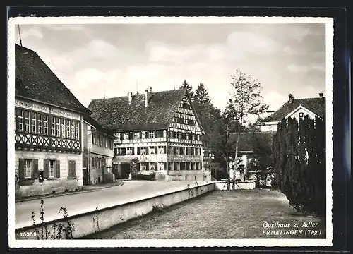 AK Ermatingen, Strassenpartie mit dem Gasthaus z. Adler