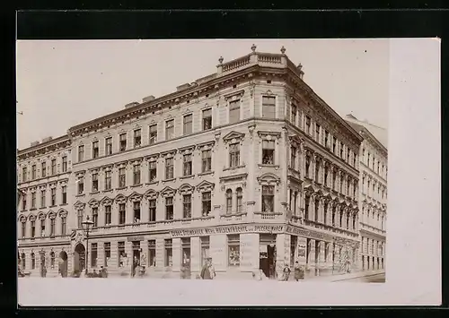 Foto-AK Wien, Gemischtwaren Georg Steinbauer in der Goldschlaggasse 74