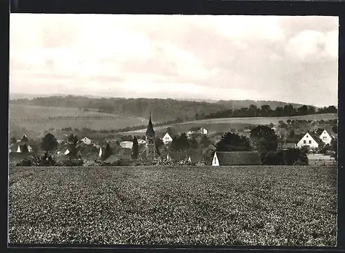 AK Ahden, Ortspartie mit Kirche