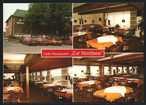 AK Nordstrand-Norderhafen, Cafe-Restaurant Zur Nordsee, Innenansichten