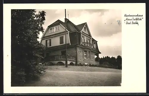 AK Bad Berka, Hartmannshaus Haus Talblick, Gasthaus