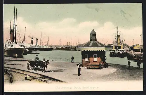 AK Southampton, The Empress Dock - Hafen