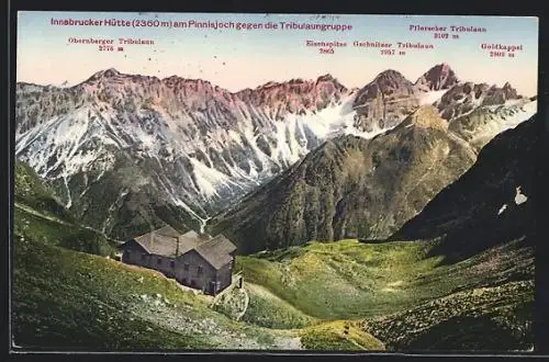 AK Innsbrucker Hütte, Blick gegen Tribulaungruppe