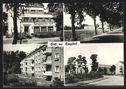 AK Rangsdorf, Hotel Rangsdorfer Hof, Wohnsiedlung