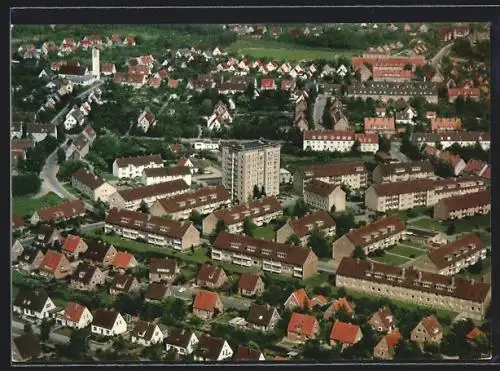 AK Itzehoe-Tegelhörn, Ortsansicht vom Flugzeug aus