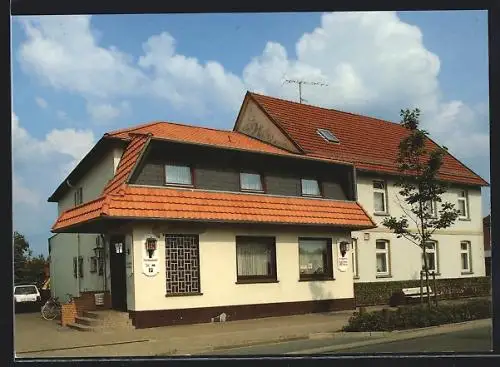 AK Unterlüss / Lüneburger Heide, Gasthaus Buchhop, Inh. Horst Buchhop, Müdener Strasse 25