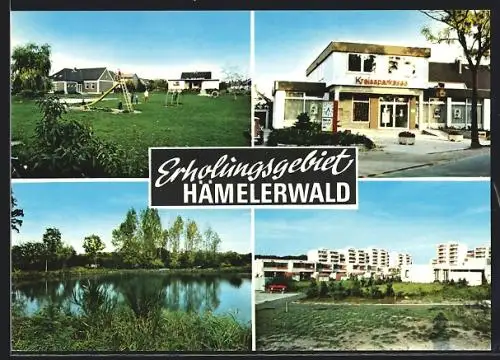 AK Hämelerwald, Rewe-Markt, Inh. Edwin Wohlrab, Siedlung, Spielplatz, See