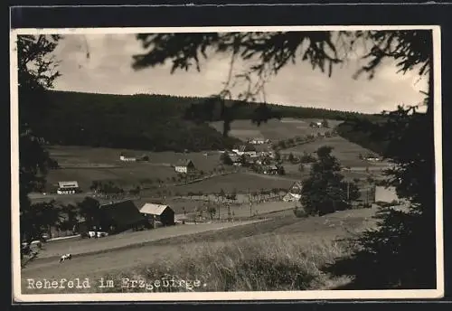 AK Rehefeld / Erzgeb., Ortsansicht aus der Vogelschau