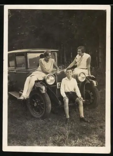 Fotografie Auto Fiat 520 (1927 /29), PKW mit Kennzeichen Rheinprovinz auf der Fahr nach Manderscheid