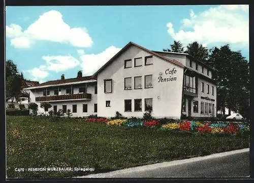 AK Spiegelau /Bayer. Wald, Café und PEnsion Albert Würzbauer