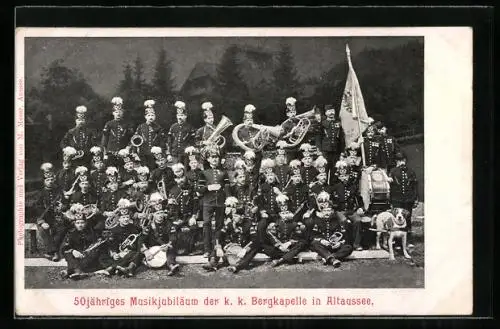 AK Altaussee, 50jähriges Musikjubiläum der k. k. Bergkapelle