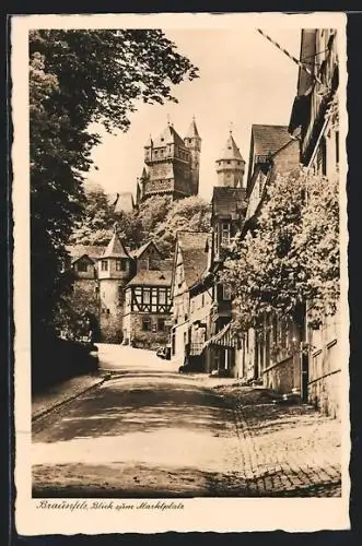 AK Braunfels, Blick zum Marktplatz