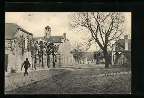 AK Urcel, Une rue, Strassenpartie