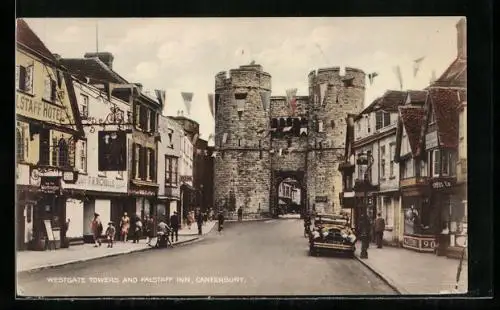 AK Canterbury, Westgate Towers and Falstaff Inn