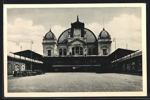 AK Pilsen, Vorderansicht vom Hauptbahnhof