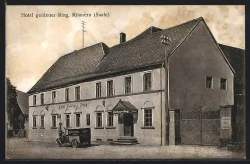 AK Könnern / Saale, Hotel goldener Ring