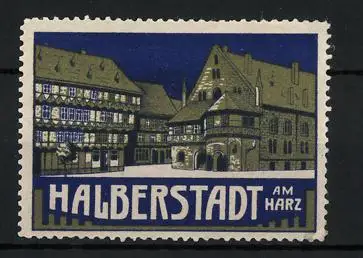 Reklamemarke Halberstadt, Gebäudeansichten
