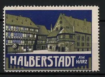 Reklamemarke Halberstadt, Gebäudeansichten