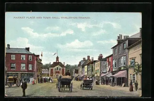 AK Henley-on-Thames, Market Place and Town Hall