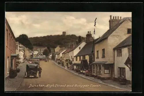 AK Dunster, High Street and Conygar Tower