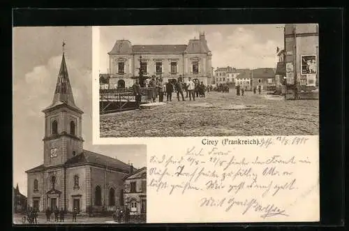 AK Cirey, Marktplatz und Kirche