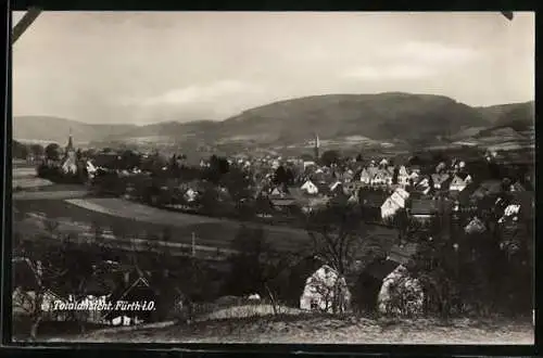 AK Fürth i. O., Ortsansicht mit Blick ins Land