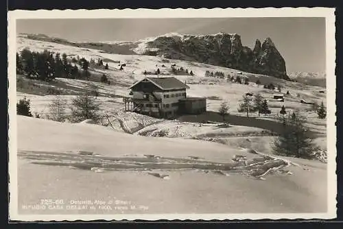 AK Refugio Casa Dellai verso M. Pez, Alpe di Siusi