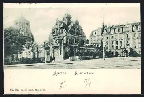 AK München, Künstlerhaus und Synagoge