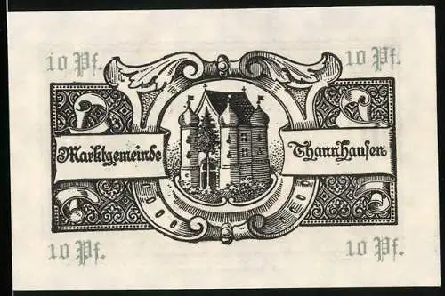 Notgeld Thannhausen, 10 Pfennig, Schloss