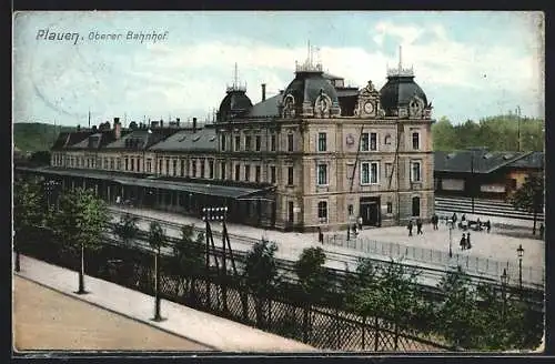 AK Plauen i. V., Oberer Bahnhof