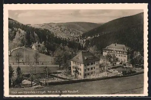 AK Bärenfels / Erzgeb., Blick nach Kipsdorf