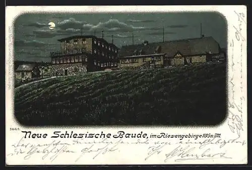 Lithographie Neue Schlesische Baude