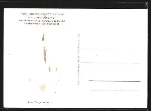AK Müden / Oertze, Hermann-Löns-Hof, Familienerholungswerk DBSV