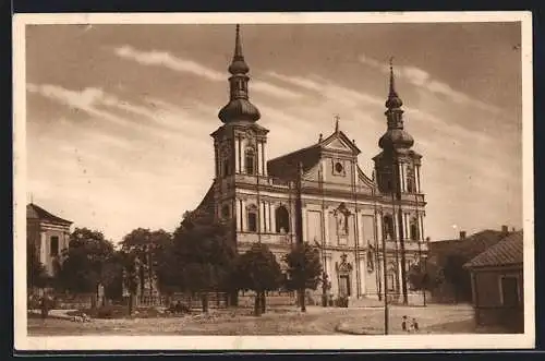 AK Turas bei Brünn, Blick zur Kirche