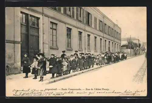 AK Argenteuil, Ecole Communale - Rue de l`Abbe Fleury