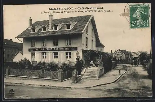 AK Montbéliard, Maison Fayot, Cafe-Restaurant, Rue de l`Etuve et Avenue de la Gare