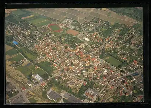 AK Güglingen, Ortsansicht vom Flugzeug aus