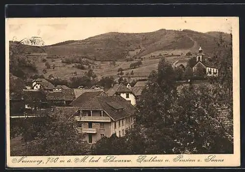 AK Neuenweg /Bad. Schwarzw., Gasthaus und Pension zur Sonne