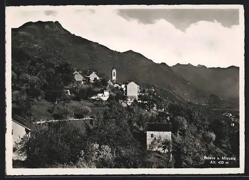 AK Brione-s-Minusio, Panorama mit Kirche