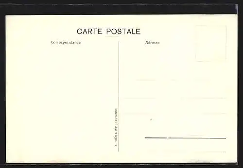 Künstler-AK Neuchatel, Hotel Terminus et des Alpes, Strassenbahn