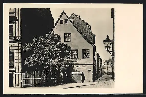 AK Berlin, Restaurant zum Nussbaum mit Gasse, Alt-Berlin