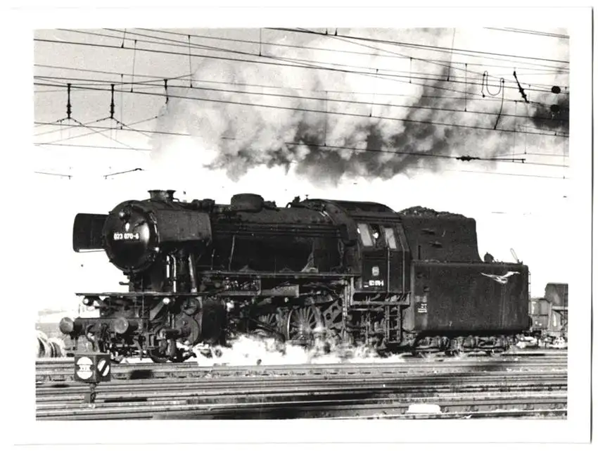 Fotografie Deutsche Bahn, Dampflok Nr. 023 070-6, Tender-Lokomotive, Eisenbahn