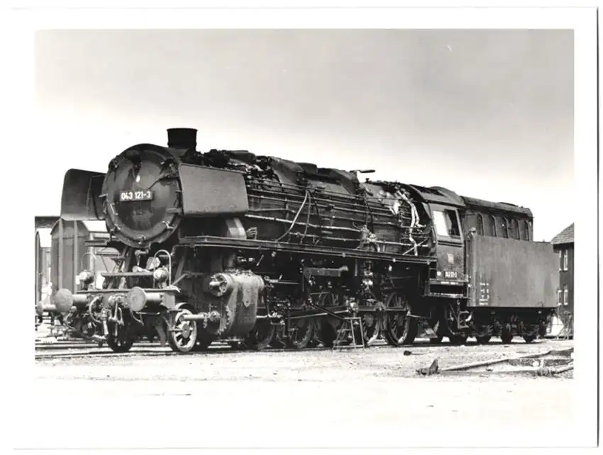 Fotografie Deutsche Bahn, Dampflok Nr. 043 121-3, Tender-Lokomotive, Eisenbahn