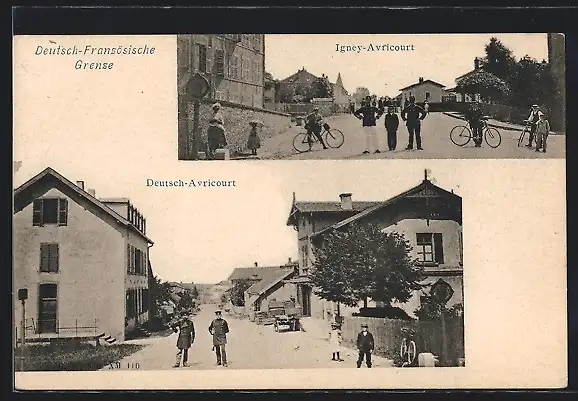 AK Avricourt, Frontiere franco-allemende von Igney-Avricourt bis Avricourt-Allemand, Ortspartien