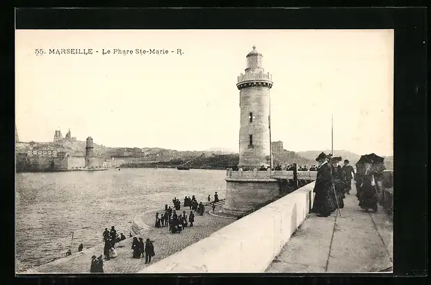 AK Marseille, le Phare Sanite-Marie