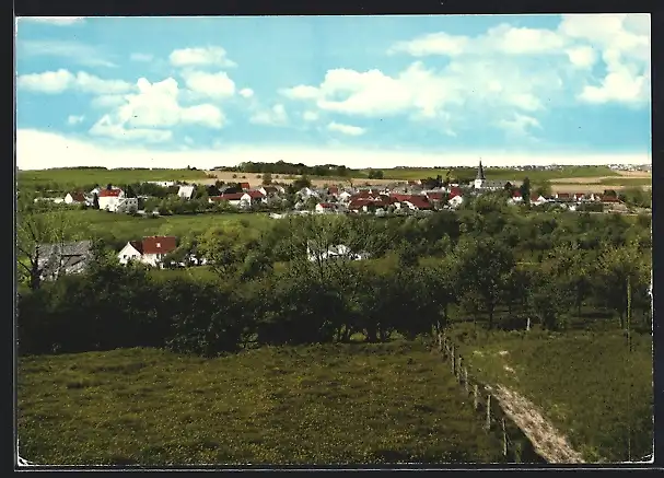 AK Stieldorf, Teilansicht mit Kirche