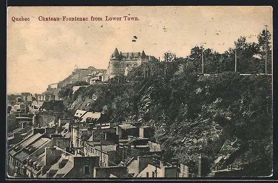 AK Quebec, Chateau Frontenac from Lower Town