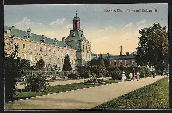 AK Bonn a. Rh., Partie mit Universität