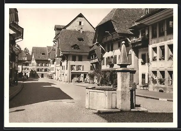 AK Zofingen, Blick in die Gerbergasse